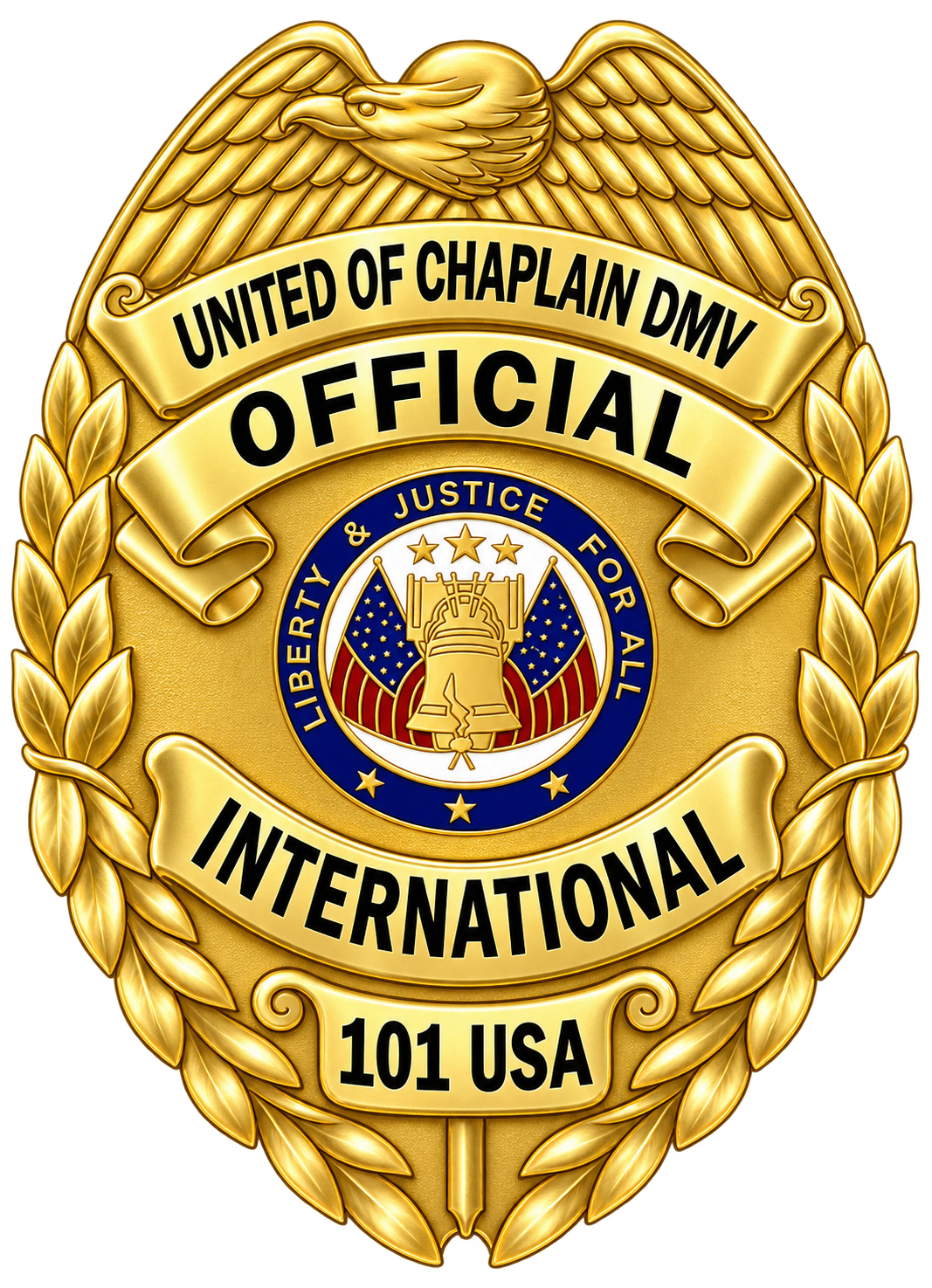 Insignia oficial de Capellanes Unidos DMV Internacional
